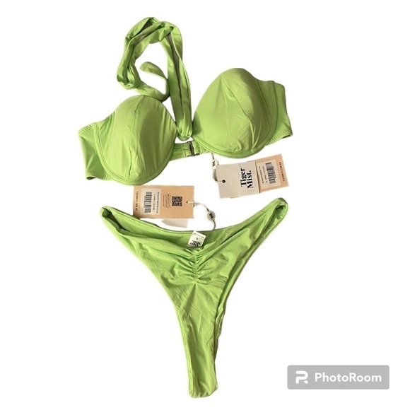 Tiger MIST Rosaline Bikini Set In Apple Medium Top Small Bottom - Picture 4 of 10